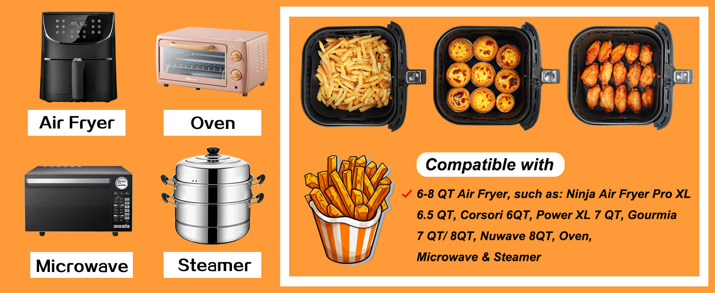 air fryer liners 9 inch square