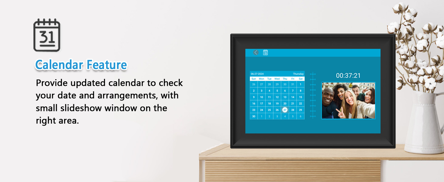 FRAMEO 10.1 Inch Smart WiFi Digital Photo Frame