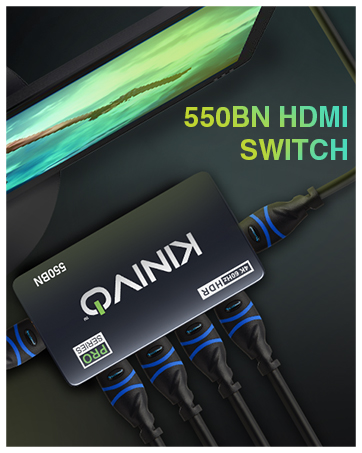 kinivo hdmi 2.0 18gbps 1080p bluray player switch hdr 5port splitter set top box output dolby vision