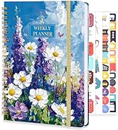 Undated Weekly Planner, A5 Weekly To Do List Notebook with Habit Tracker Spiral Binding Weekly Pl...