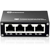 Atroodac Mini Ethernet Switch 5 Ports Gigabit Switch 10/100/1000 Mbps Unmanaged Ethernet Switch P...