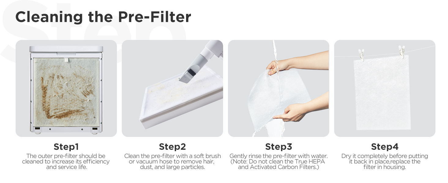 Cleaning the Pre-Filter