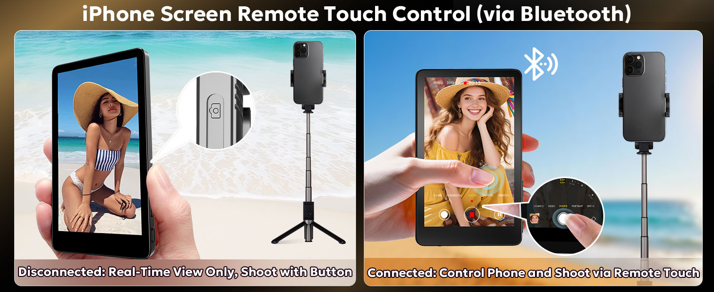 selfie monitor screen iphone