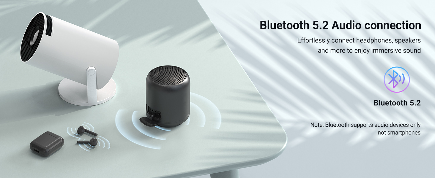 projector Native 1080P with officially licensed apps, 320 ANSI lumens, ultra-thin 1.81&amp;#34; design