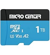 Micro Center Performance 1TB microSDXC Card, A2 Micro SD Card, UHS-I C10 U3 V30 A2 4K UHD Video F...