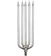 FREGITO Fishing Harpoon, Stainless Steel Fishing Barbed Spear Aluminum Alloy Rod Gig Gaff with 8m...