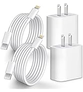 for iPhone 13 14 Fast Charger, 2-Pack 20W PD iPhone Charger Fast Charging USB C Wall Charger with...
