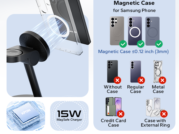 android charging station fast charging wireless charger stand magsafe