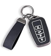WJS Key Fob Cover, Car Key Case Shell Protector Compatible with 2023-2026 Toyota Crown Corolla Cr...