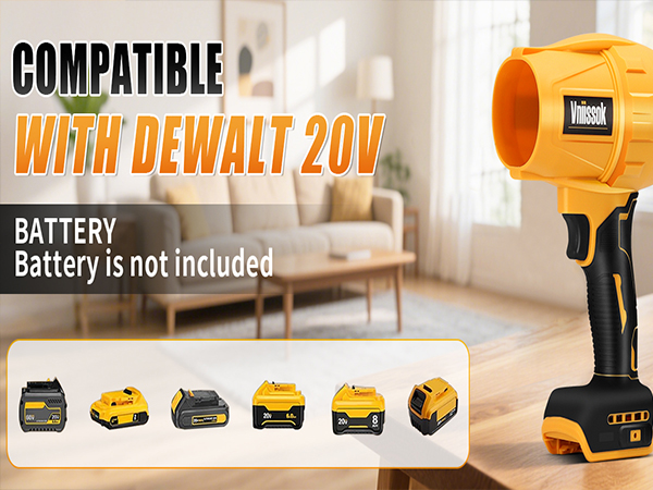 Leaf Blower Cordless, Lightweight Blowers for Snow, Lawn Care, Patio, Yard, Blowing Leaves, Dust