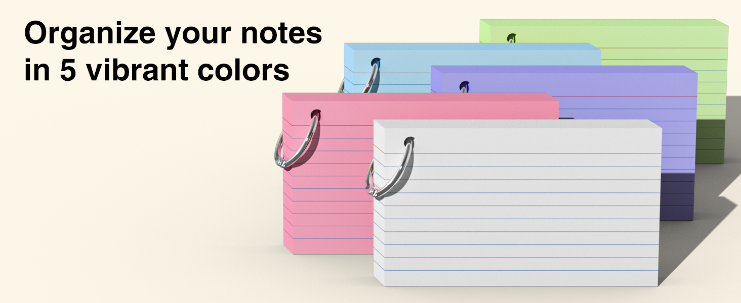 pink index cards