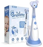 Brusheez Little Toddlers’ Sonic Toothbrush - Safe &amp; Gentle Toothbrush for Ages 1-3 with Built-in,...