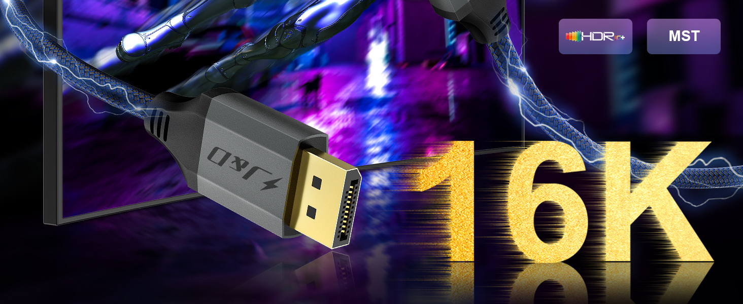 displayport cable, display port cable, dp cable, displayport cable 2.1