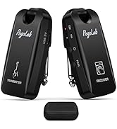 5.8GHz Wireless Guitar System, POGOLAB Guitar Wireless Transmitter Receiver with 4 Channels,Recha...