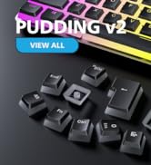 Ranked Pudding v2 PBT Keycaps | 145 Double Shot Translucent ANSI US &amp; ISO Layout | OEM Profile fo...