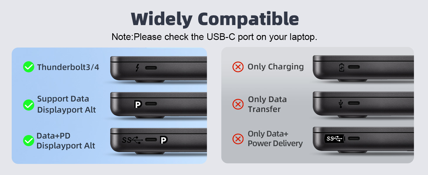 Intpw 9159T Mini Size 5-in-1 USB C Hub