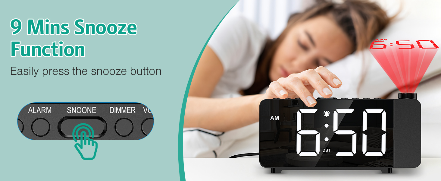Projection Alarm Clock, Digital Alarm Clock