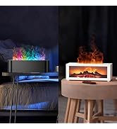 2025 Upgraded 2packs Fireplace Aroma Essential Oil Diffuser, 150ml Ultrasonic Humidifier, Scent A...