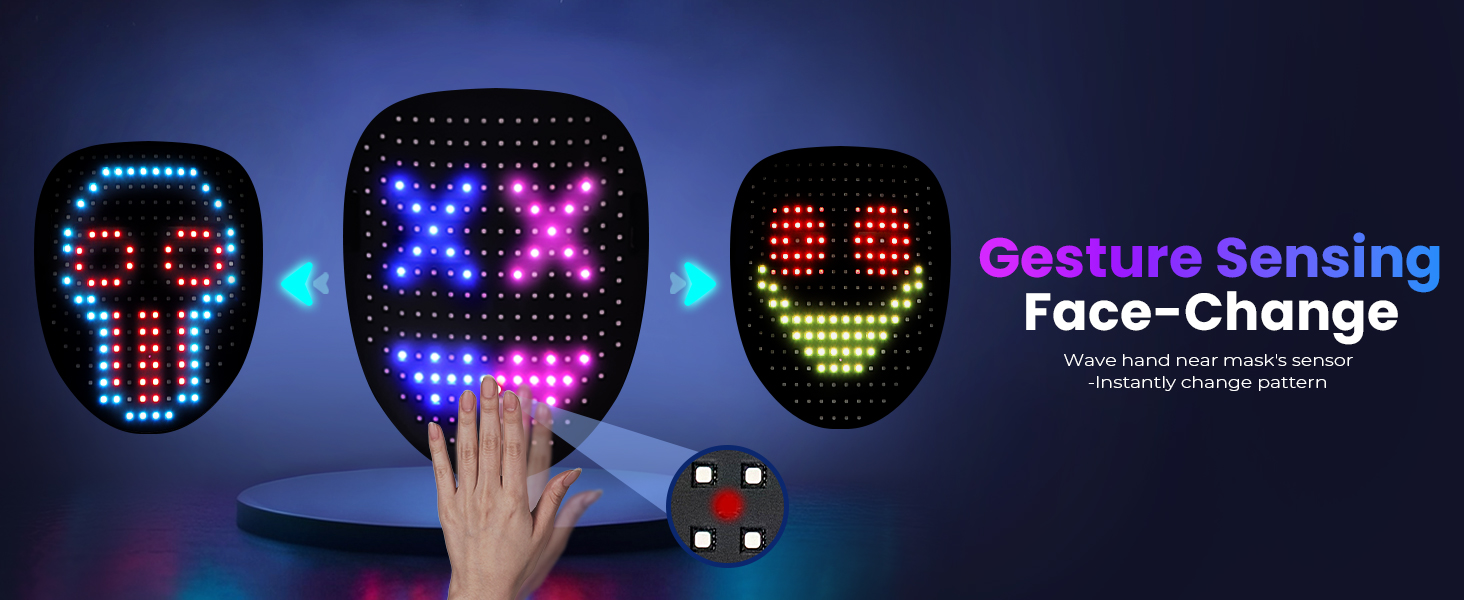 led Halloween mask