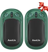 2 Pack Hand Warmers Rechargeable, 2 in 1 Electric Hand Warmers Reusable, 12Hrs Long Heating, Port...