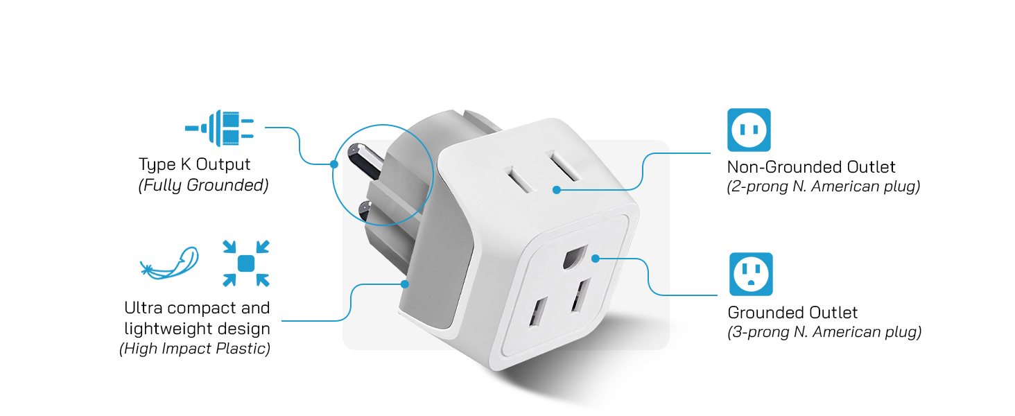 denmark adapter plug