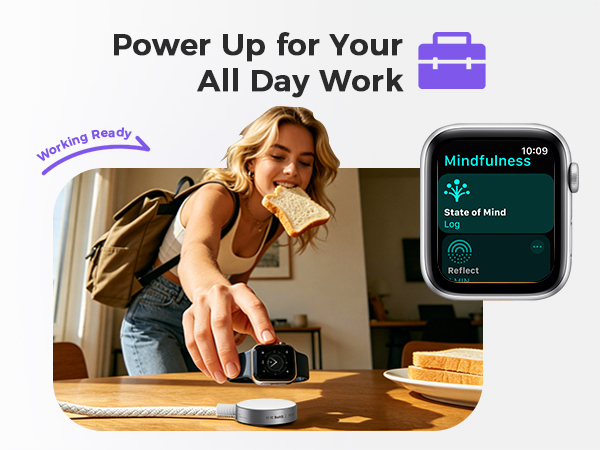 Travel Essentials 5W USB C Fast Charging for Apple watch 9