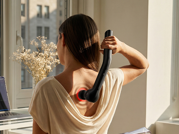 massage gun with red light