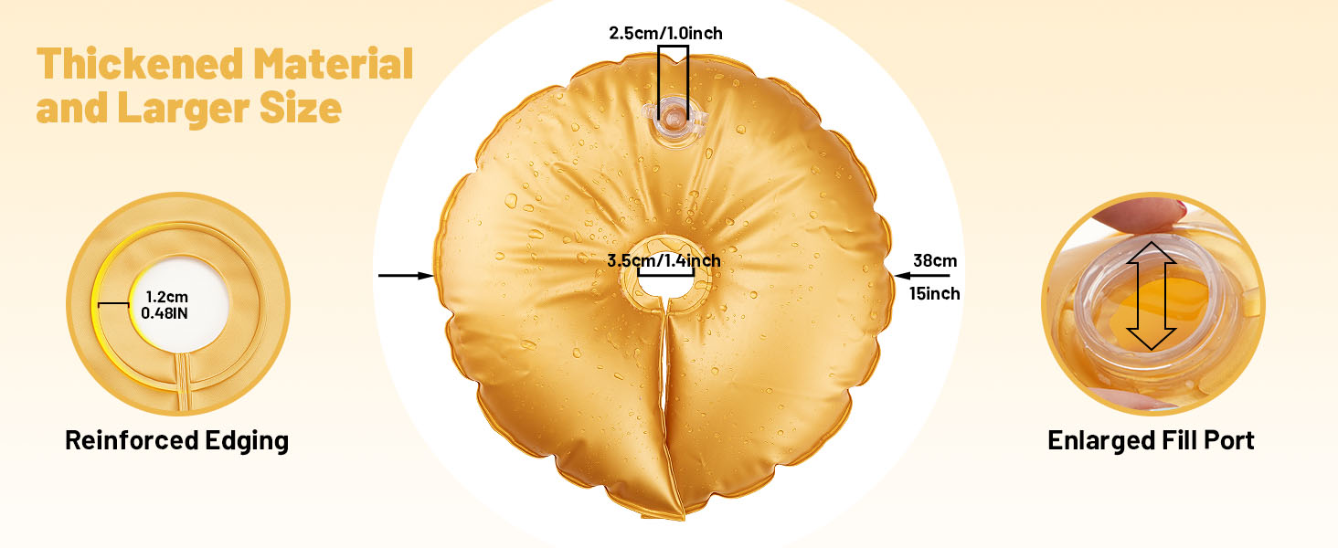 Balloon arch weights with a 1” diameter Extra-Large Fill Port fill 3x faster than standard