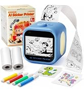 Memoking Sticker Maker Box, Touchscreen AI Sticker Printer with WiFi | Portable Sticker Printer M...