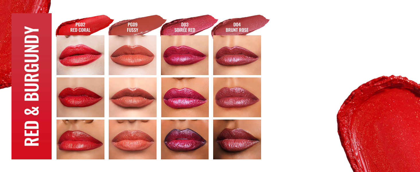 Red &amp;amp; Burgundy Lipstick