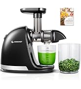 Cold Press Juicer Machines, AMZCHEF Slow Masticating Juicer with Reverse Function, High Juice Yie...