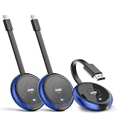 AIMIBO USB C Wireless 2 Transmitter and HDMI Receiver, 2.4/5G HDMI Wireless Multiple TX Extender ...