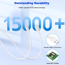 Super Durability and Flexibility: It can withstand 15,000 cycles + bending