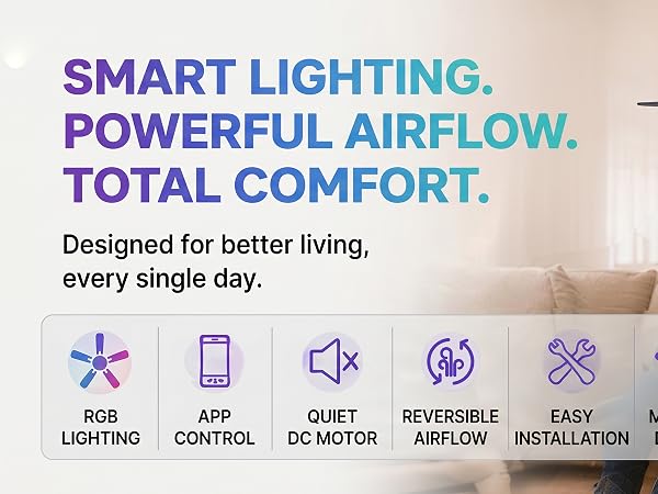 RGB Ceiling Fan