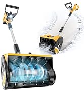 12" Cordless Snow Shovel Compatible with Dewalt 20v Battery (Tool Only), Electric Snow Blower for...