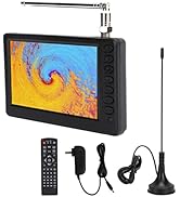 Acogedor 5 Inch Portable TV, 1080P ATSC Pocket Digital Car TV, with 1500mAh Rechargeable Battery,...