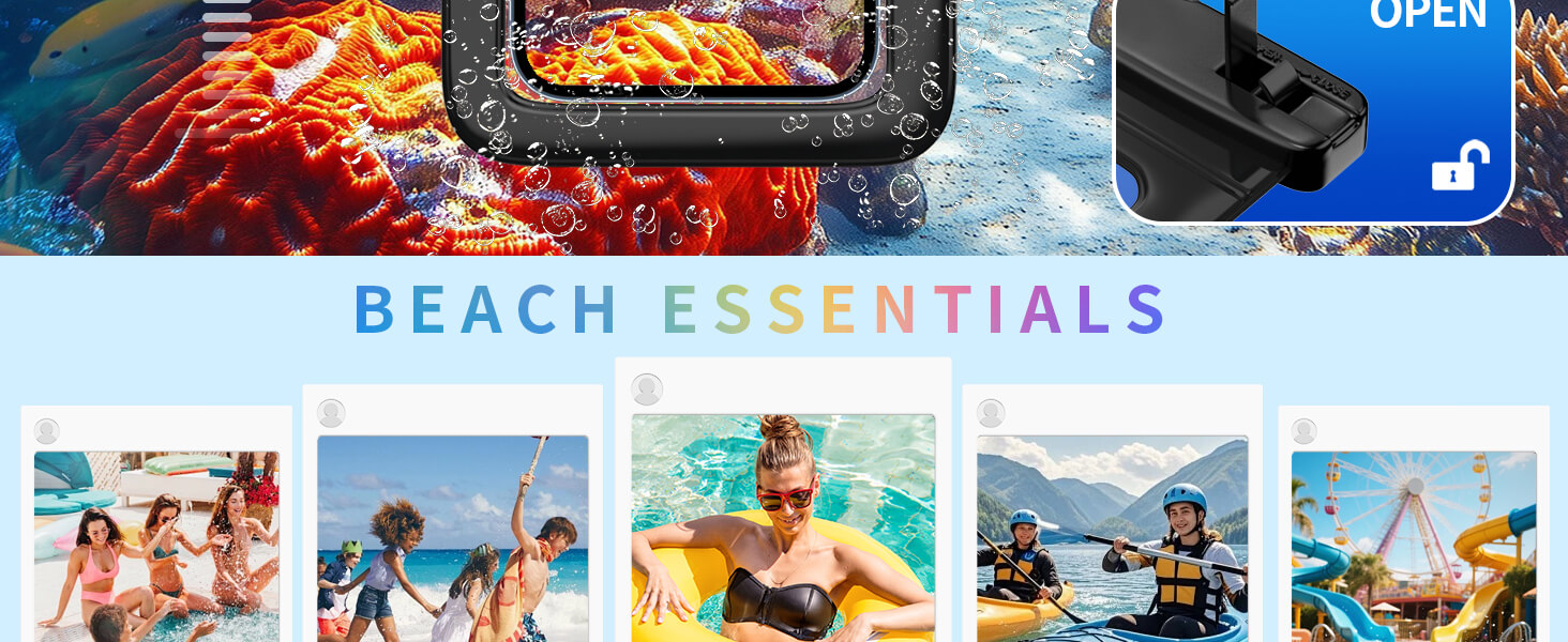 Newppon 6 Pack Waterproof Phone Pouch