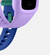 a close up of the watch face.