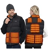 DR.PREPARE Heated Vest, Thickened Heated Jacket for Men Women,10 Heating Zones &amp; 3 Heat Levels (B...