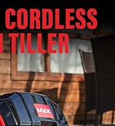 MZK 40V 12-inch Cordless Garden Tiller, Battery Powered Garden Cultivator, 2 * 4.0Ah Battery and ...