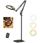 Ring Light with Stand Tripod for iPhone – Evershop 10” Overhead Camera Mount, 70.8” Tall Adjustab...
