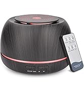 SEEDSEEL 300ML Aroma Essential Oil Diffuser,8 Hours Wood Grain Cool Mist Aromatherapy Diffuser wi...