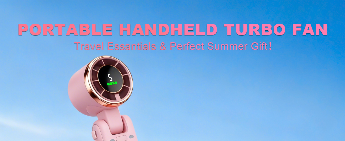 portable handheld turbo fan