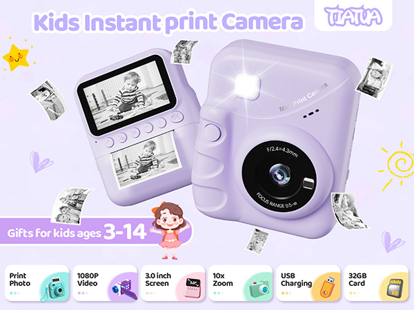 kids camera instant print girls boys toyscolor photos ages 3 5 7 4 6 8 13 7 12 9 10 11 14 year old 
