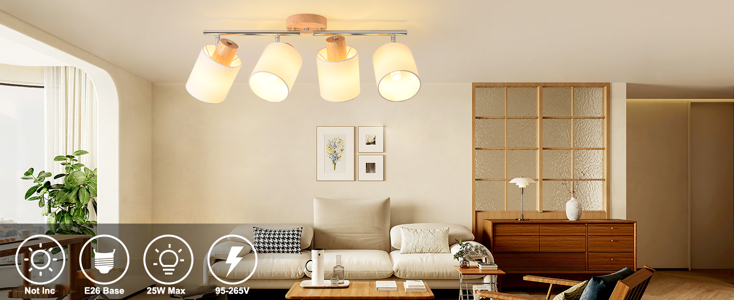 LED 4 Light Track Lighting Kit