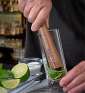 Barfly Deluxe Muddler, 8 1/2&amp;#34;, Walnut