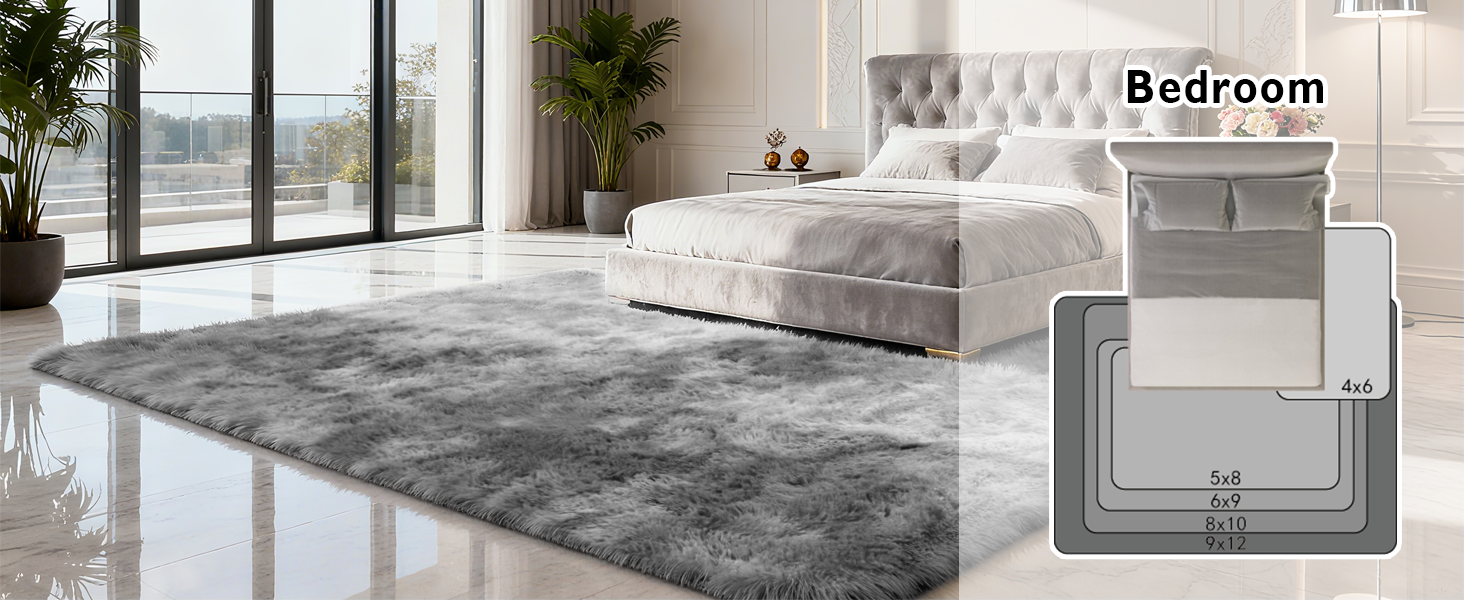 shag area rug for bedroom
