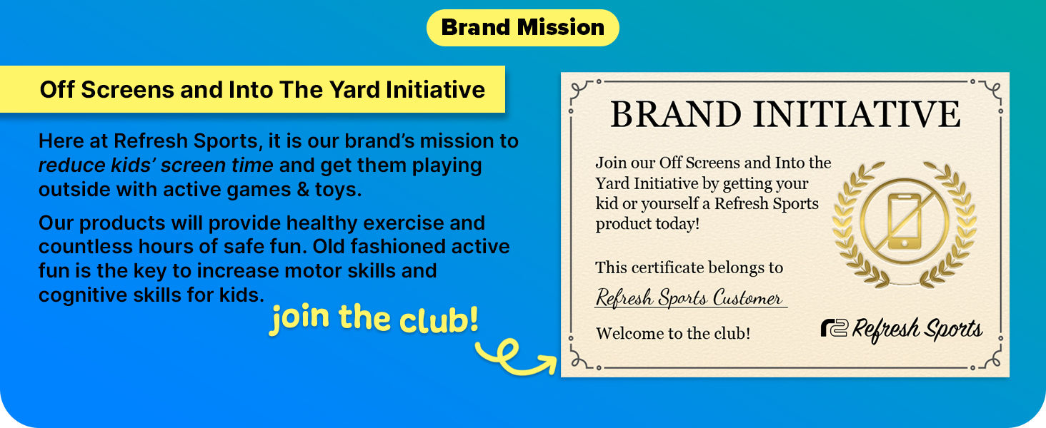 Refresh Sports Brand Mission