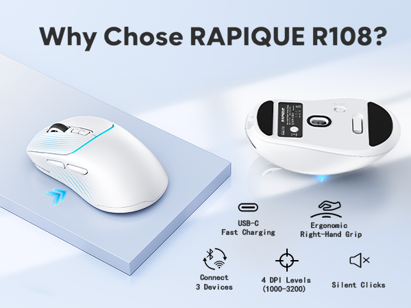 R108 Bluetooth Wireless Mouse
