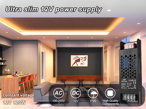 Ultra slim 12V power supply